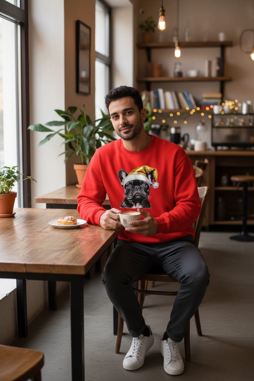 Unisex Holiday Bulldog Sweatshirt