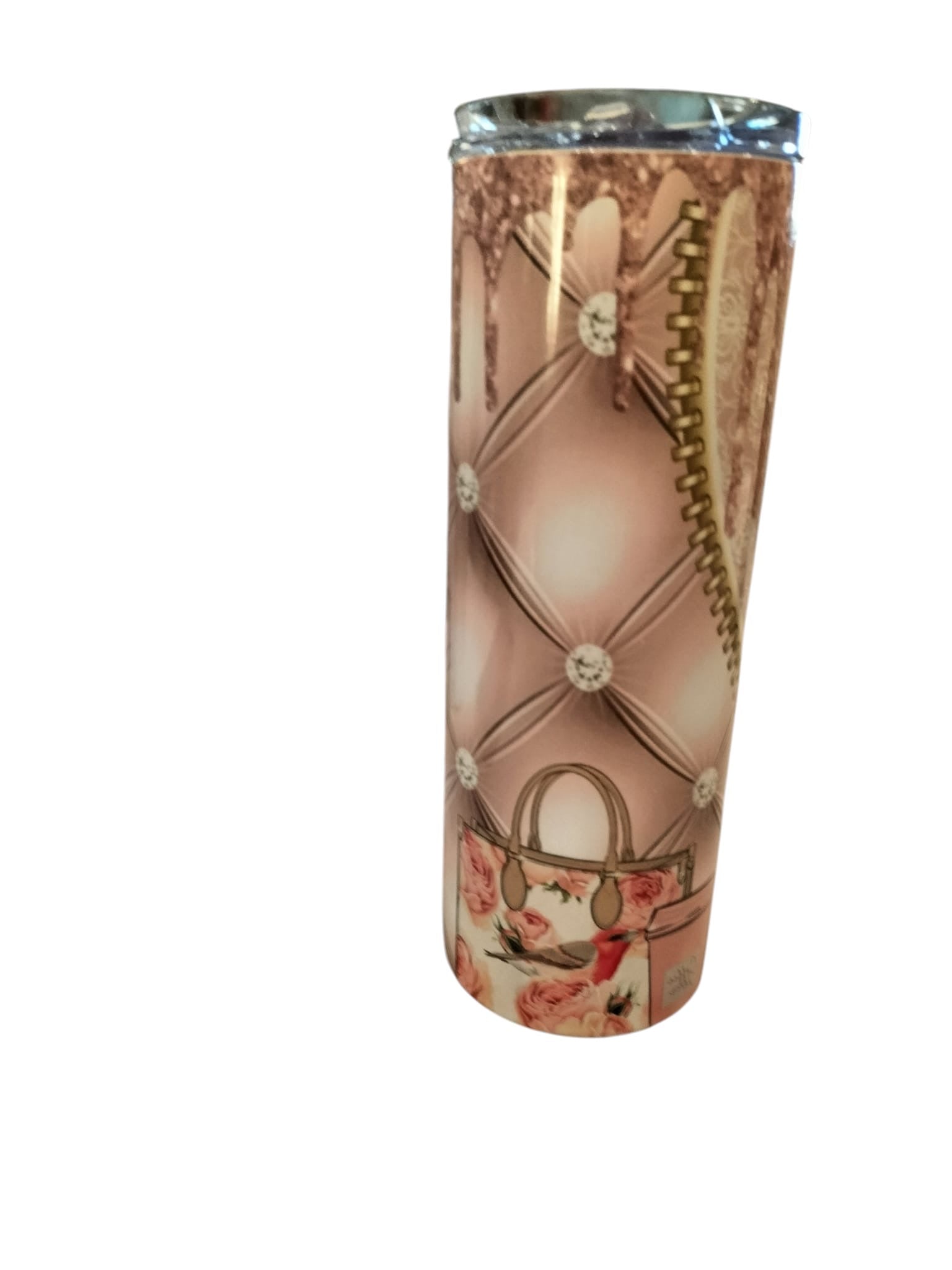 Pinky Girly Bling Rhinstone Tumbler