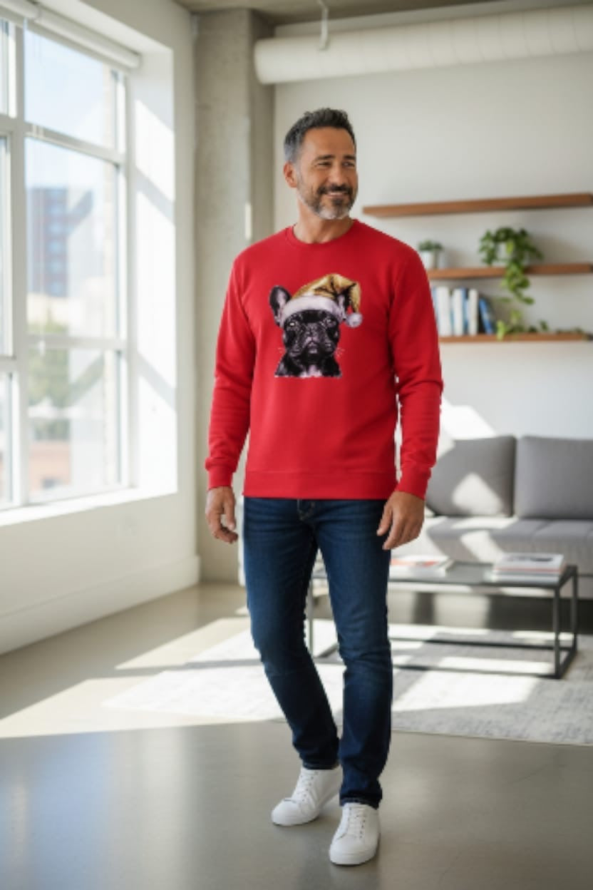 Unisex Holiday Bulldog Sweatshirt