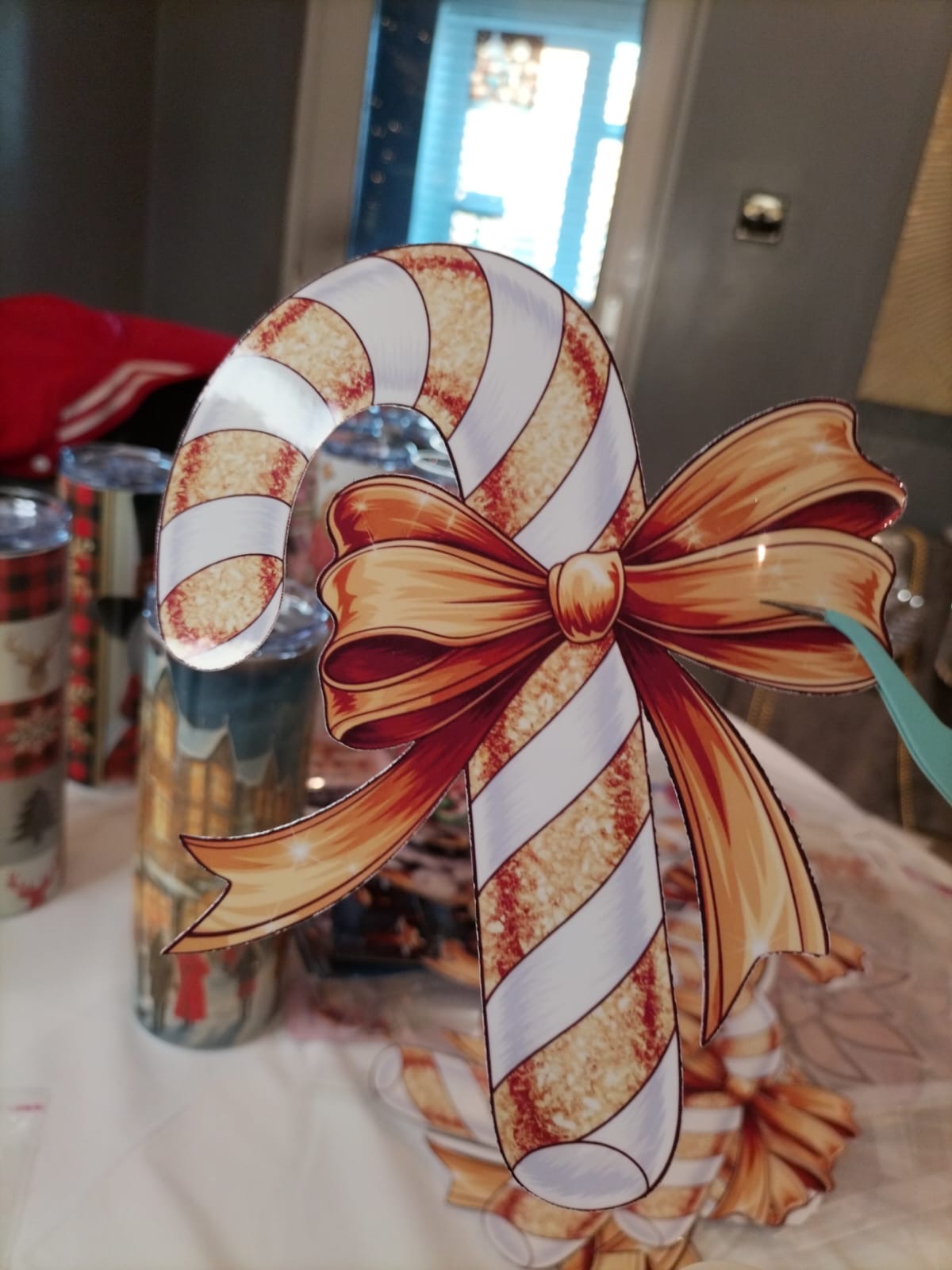 Christmas Candy Cane Sticker Pack – 3 Large, 4 Medium, 5 Small