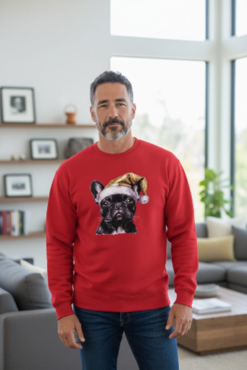 Unisex Holiday Bulldog Sweatshirt