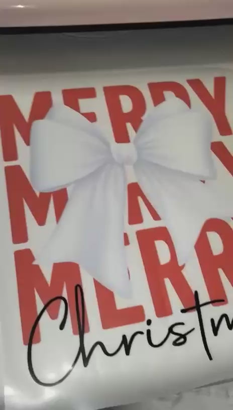 "Merry Christmas" Bow Sweatshirt